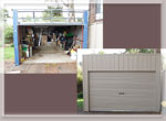 Roller doors before and after